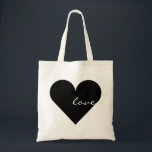 Black Heart Kärlek Bröllop Tygkasse<br><div class="desc">Det här är en vacker väska för älskare med en bild av svart hjärta för ny gifta och alla andra tillfälle. Även den kan anpassas med ditt namn eller din logotyp.</div>