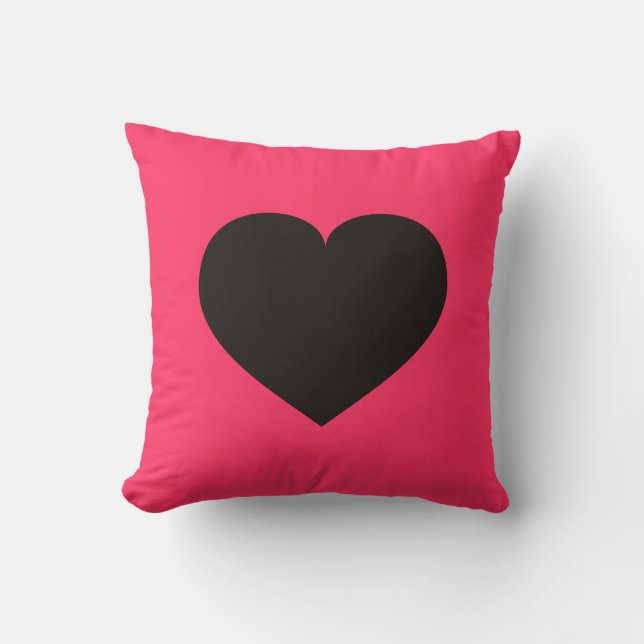Black Heart Kudde (Framsida)