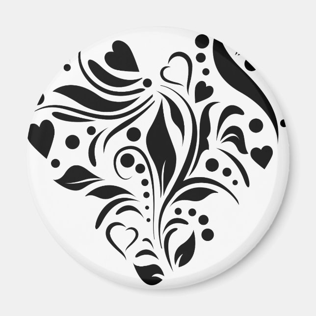 Black Heart Magnet (Framsidan)