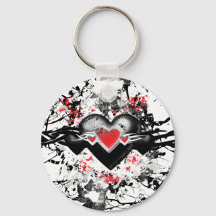 Black Heart Nyckelring