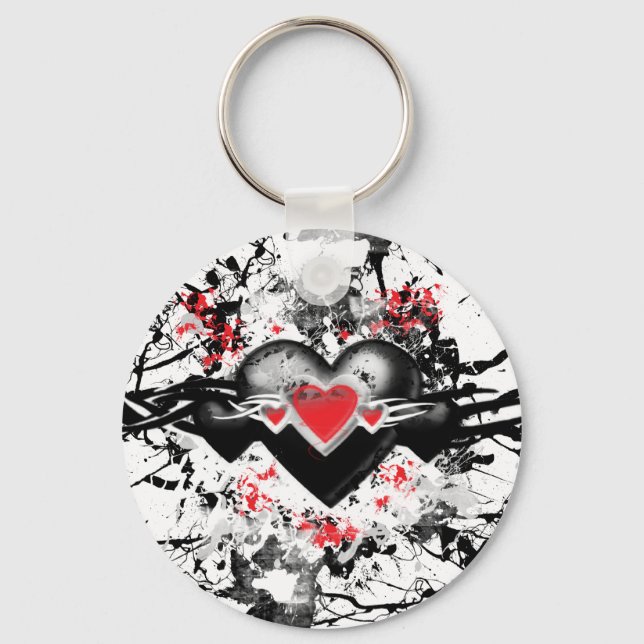 Black Heart Nyckelring (Framsida)