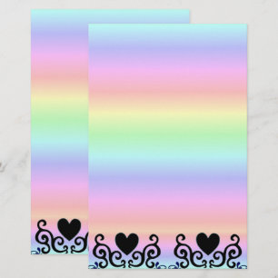 Black Heart och Lily på Rainbow Brevpapper
