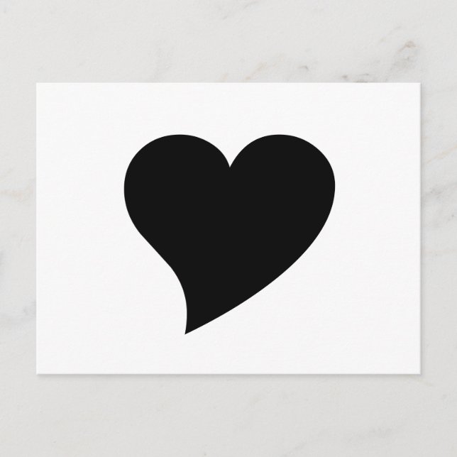 Black Heart Vykort (Framsida)