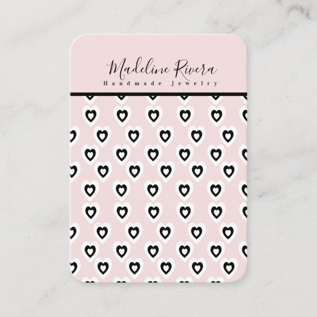 Black Hearts Artisan Earring Visning Cards (Framsida)