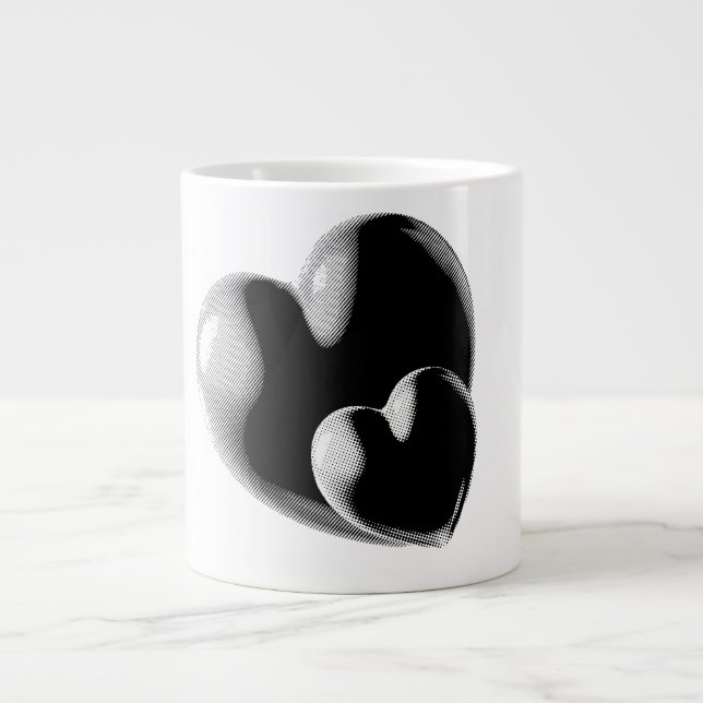 Black Hearts Mug Jumbo Mugg (Framsidan)