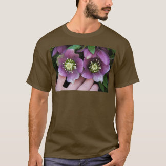 Black hellebore blomsterväxt 3 t shirt