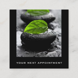 Black Hett Stones Lövs Massage Appointards Tidsbeställning Kort