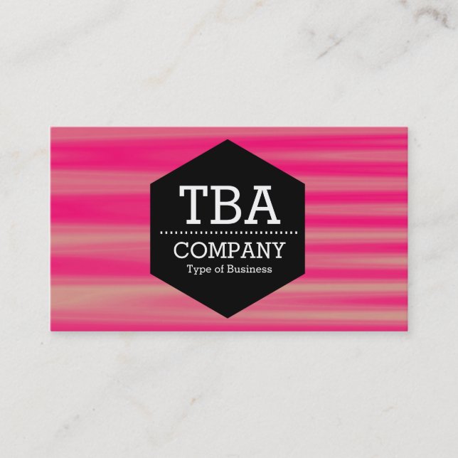 Black Hexagon - Abstrakt 090716(07) Visitkort (Framsida)