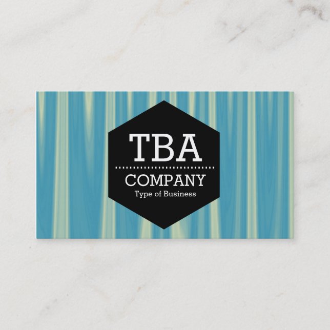 Black Hexagon - Abstrakt 090716(08) Visitkort (Framsida)