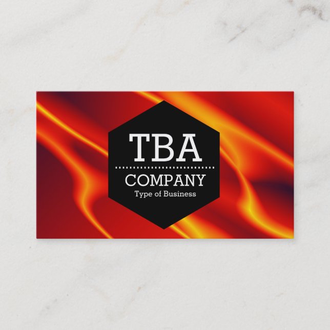 Black Hexagon - Abstrakt 120716(08) Visitkort (Framsida)