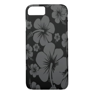 Black Hibiscus Hawaiian Print