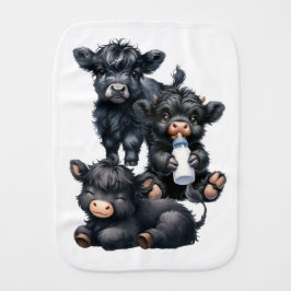 Black Highland Cow Reading A Book Bebistrasa