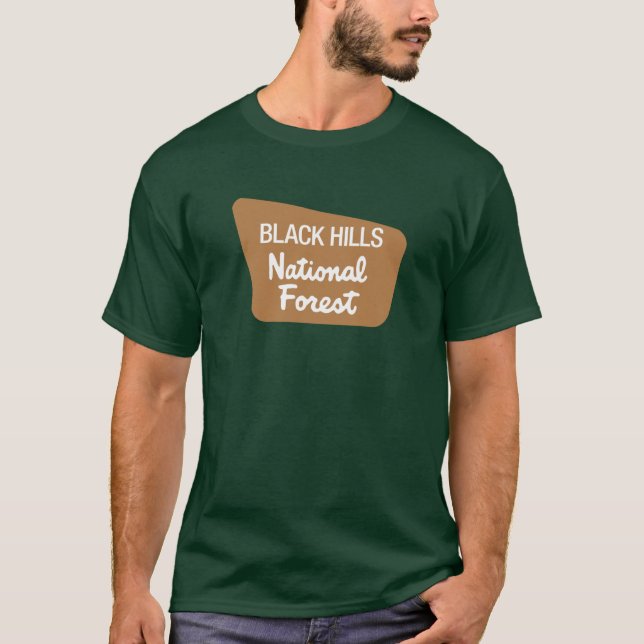 Black Hills nationalskog (underteckna), T-shirt (Framsida)