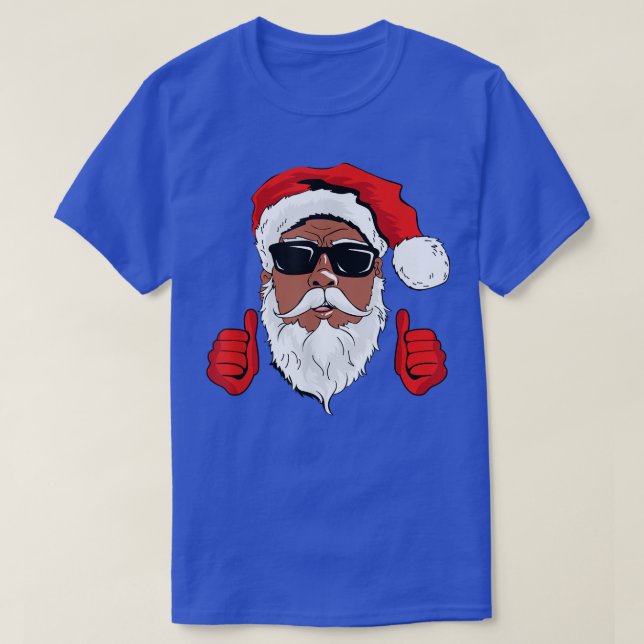 Black Hip hop Jultomten African American Santa C T Shirt (Design framsida)