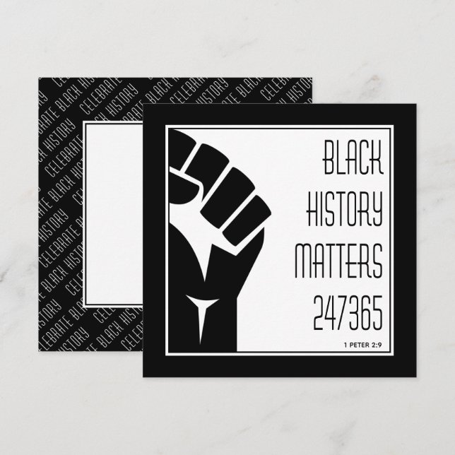 BLACK HISTORIA MATTRAR 247365 Power Fist BHM (Fram/baksida)
