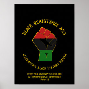 BLACK HISTORISK MÅNADSresistans 2023 Poster