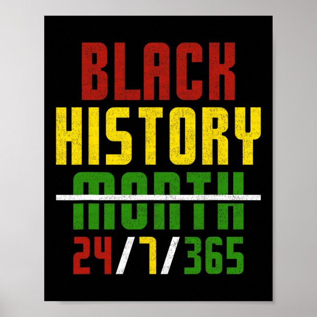 Black History 365 Junetonde African American Manar Poster (Framsidan)
