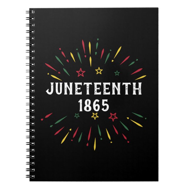 Black History African American Junelfte 1865 Anteckningsbok (Framsidan)