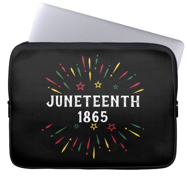 Black History African American Junelfte 1865 Laptop Fodral (Framsidan)