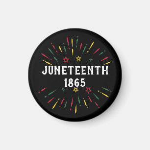Black History African American Junelfte 1865 Magnet