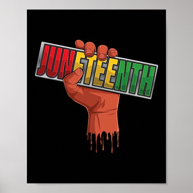 Black History Afro American African Freedom 1 Poster (Framsidan)