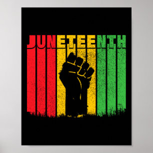 Black History Afro American African Freedom Poster