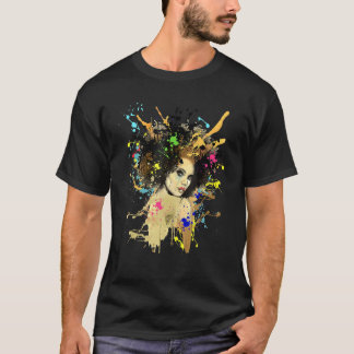 Black History Afro Ansikte Hair Month African Amer T Shirt