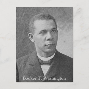 Black History Bild of Booker T. Washington Vykort