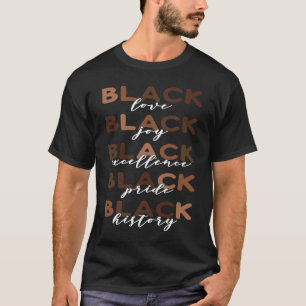 Black History Excellence Pride African Roots BHM B T Shirt