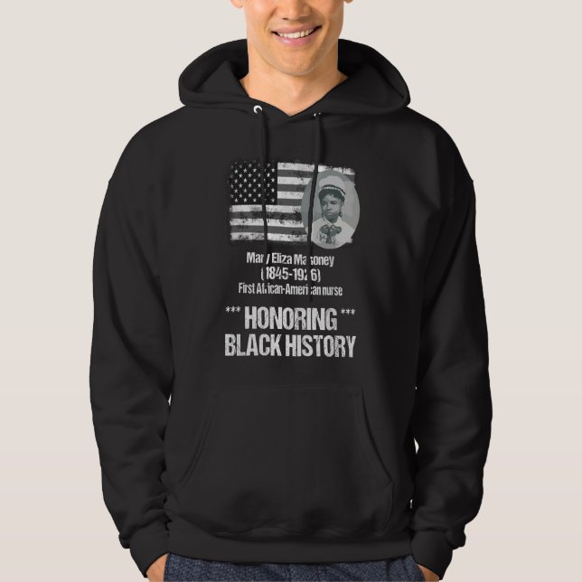 Black History featuring 1st African American Nurse Hoodie (Framsida)
