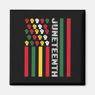 Black History Flagga African American sedan 1865 Magnet