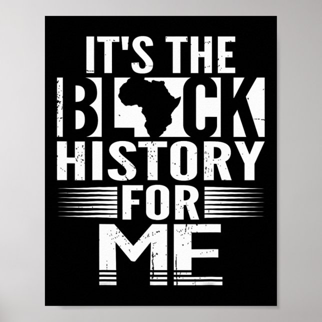Black History for Me African American Black Hi Poster (Framsidan)