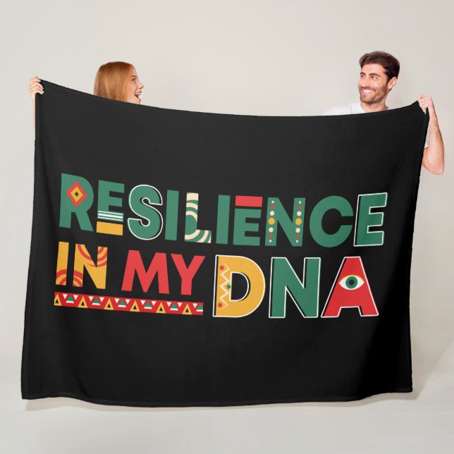 Black History Heritage Plush Throw Fleece Blanket (På plats)