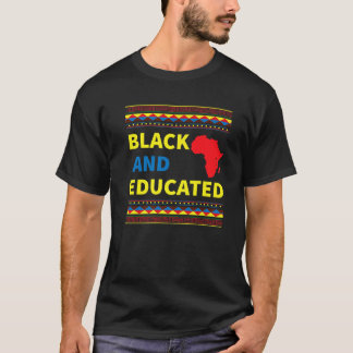 Black History Hoodie Black och Educated African Co T Shirt