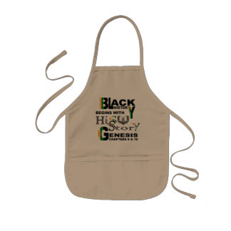 Black History I Apron I Khaki Barnförkläde