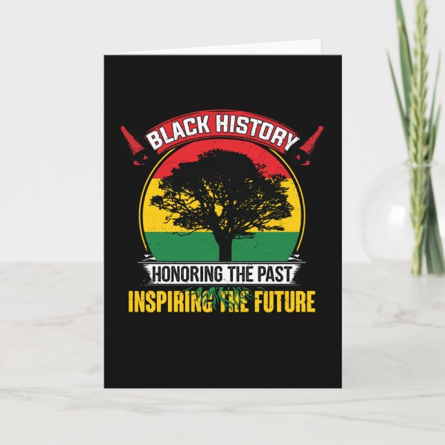 Black History Inspiring The Future Kort (Framsida)