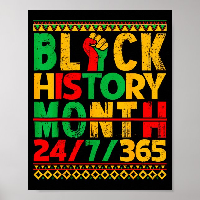 Black History Is American History African Men Wome Poster (Framsidan)