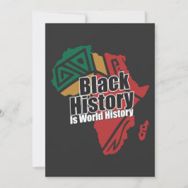 Black History Is World History Julkort