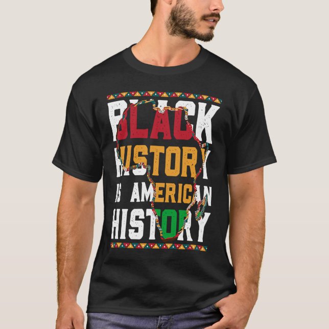 Black History is World History USA African T Shirt (Framsida)