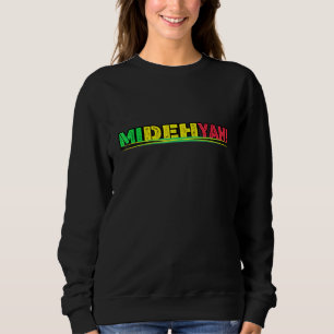 Black History Jamaican Patois Mi Deh Yah Slogan T Shirt