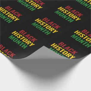 BLACK HISTORY MÅNAD Red Gult Grönt Presentpapper