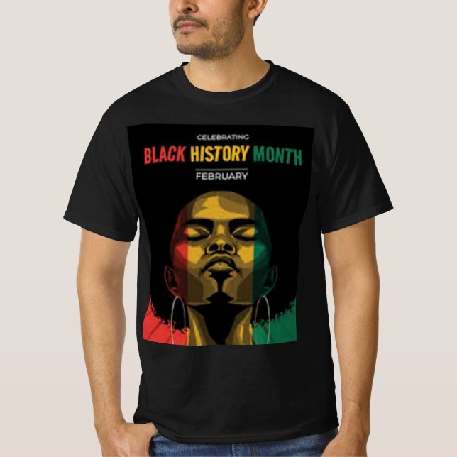 Black History manar T Shirt (Framsida)