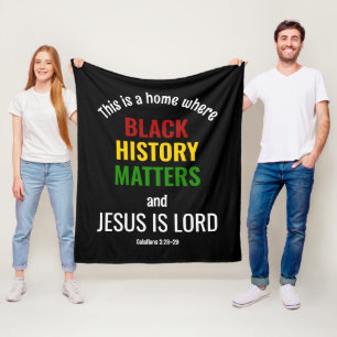 BLACK HISTORY MATTERS Christian Fleecefilt
