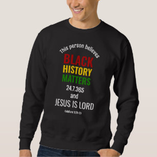 BLACK HISTORY MATTERS Christian Lång Ärmad Tröja