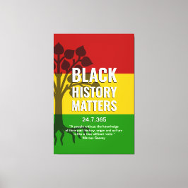 Black History Matters MARCUS GARVEY Canvastryck