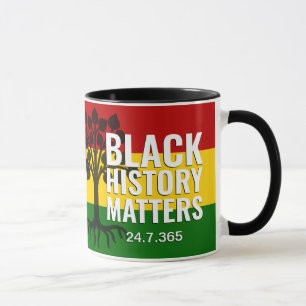 Black History Matters MONOGRAM Marcus Garvey BHM Mugg