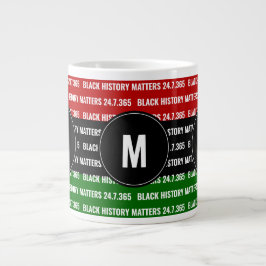 BLACK HISTORY MATTERS Monogram Mugg Jumbo Mugg