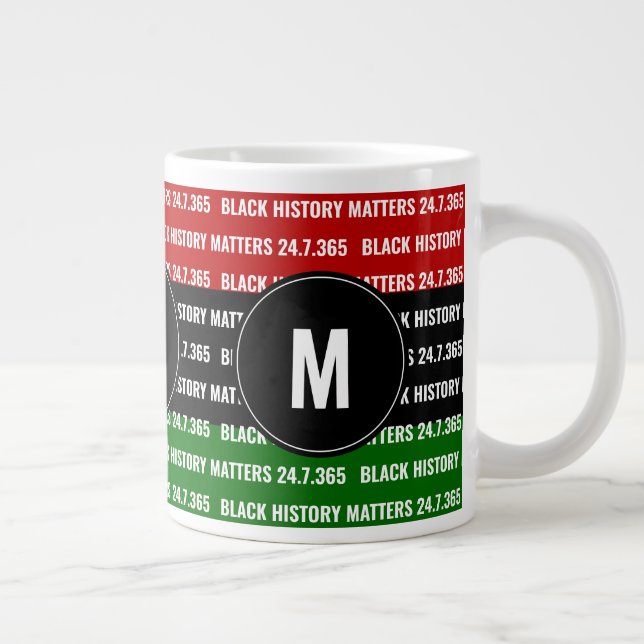 BLACK HISTORY MATTERS Monogram Mugg Jumbo Mugg (Höger)