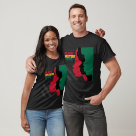 Black History Monde African American Flagga T Shirt