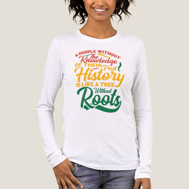 Black History Month 100 Years T Shirt (Framsida)